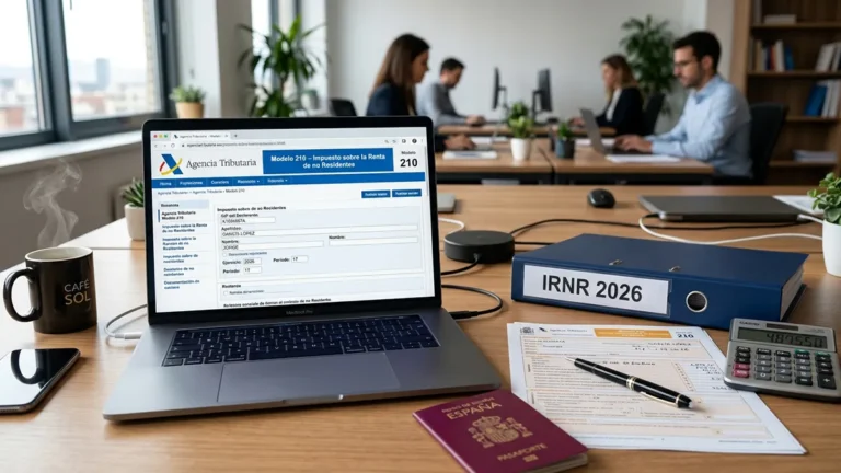 Modelo 210 (IRNR) 2026: как нерезидентам не переплатить и вернуть излишек