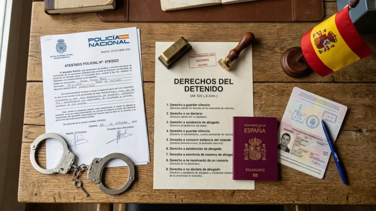 Задержание полицией в Испании